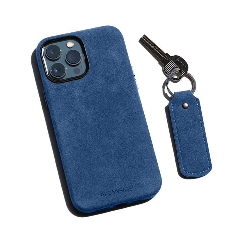 Alcantara Keychain - Ocean Blue
