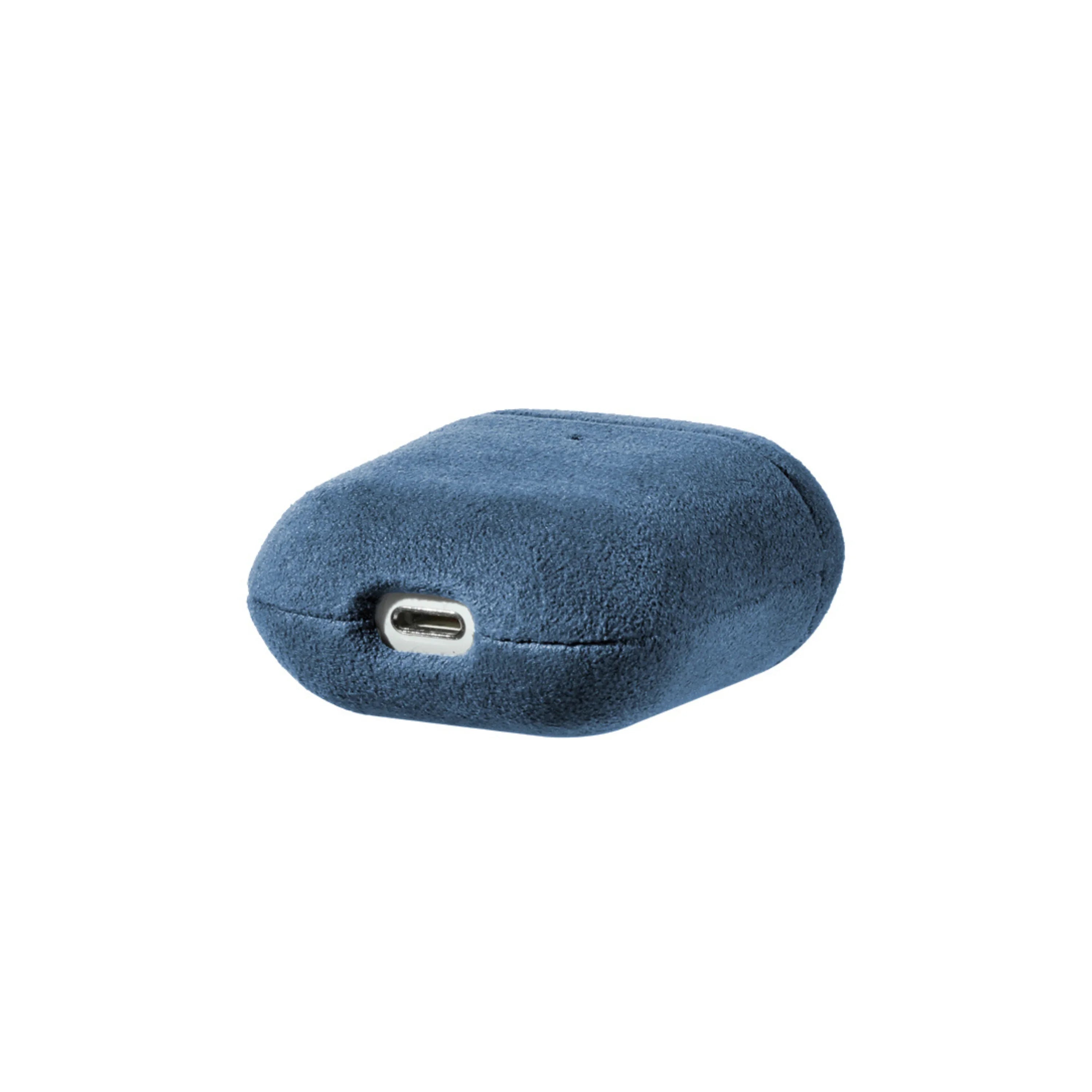 Alcantara-Hülle für AirPods 1/2 Generation – Meerblau