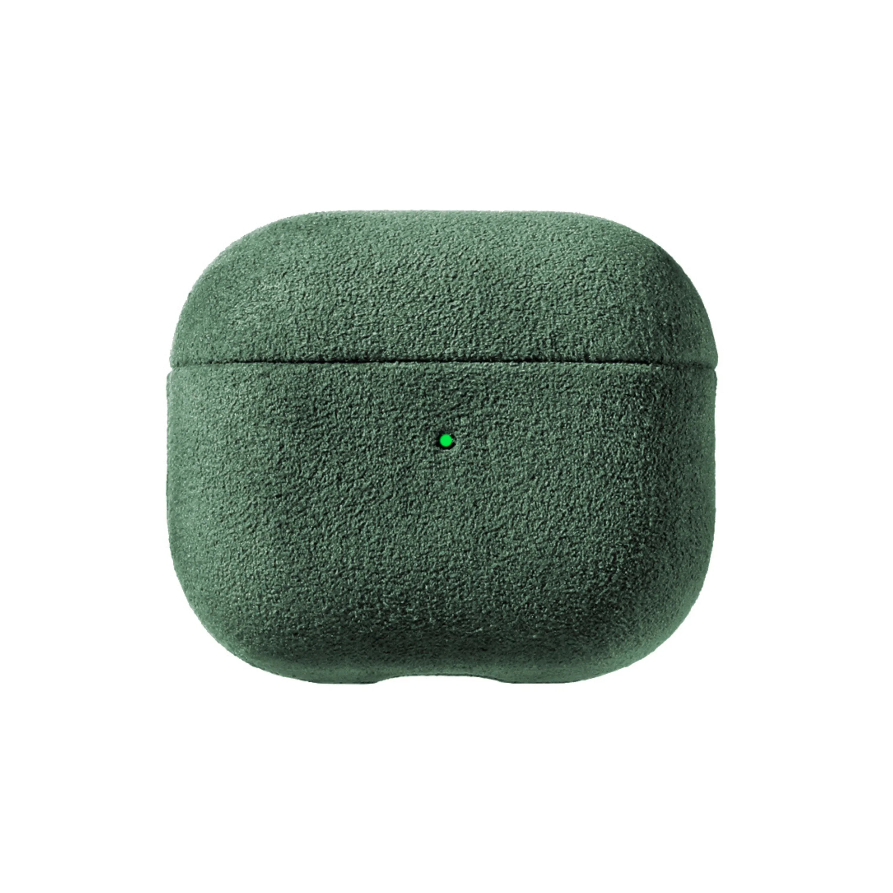 AirPods (3e Generatie) Alcantara Hoesje - Midnight Green