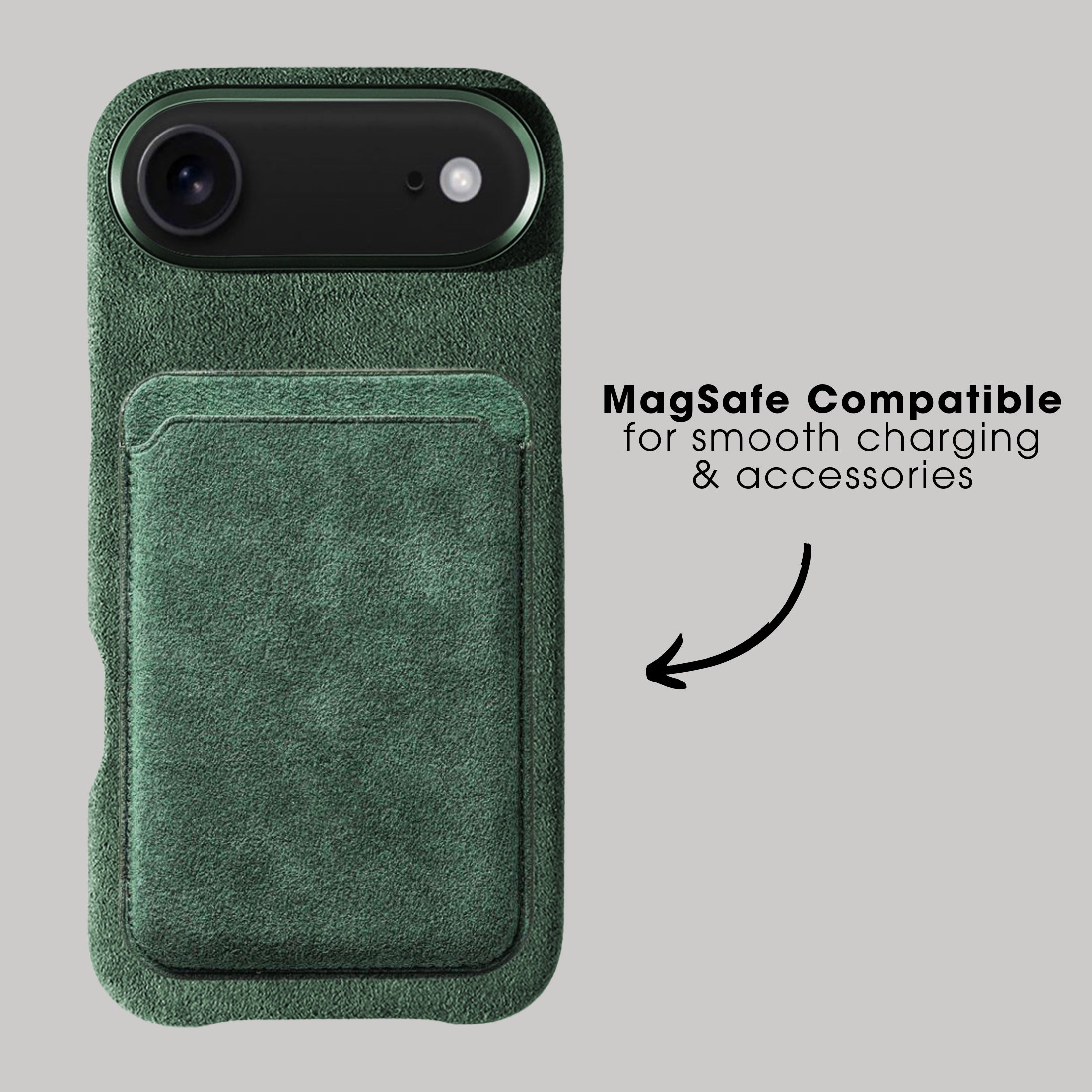 iPhone 17 Air - Alcantara Case - Midnight Green