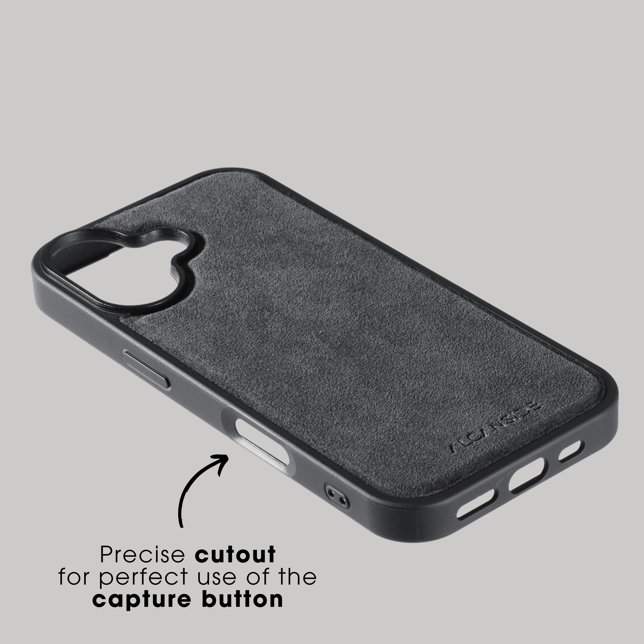 iPhone 17 - Alcantara Back Cover - Space Grey