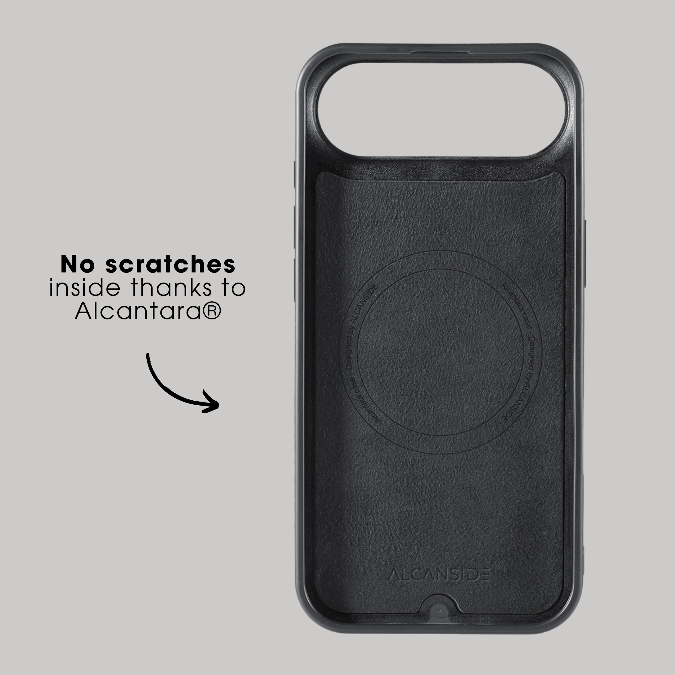 iPhone 17 Air - Alcantara Back Cover - Space Grey