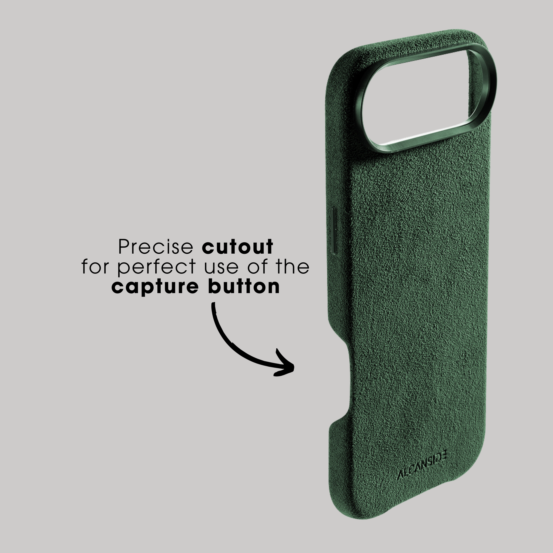 iPhone 17 Air - Alcantara Case - Midnight Green