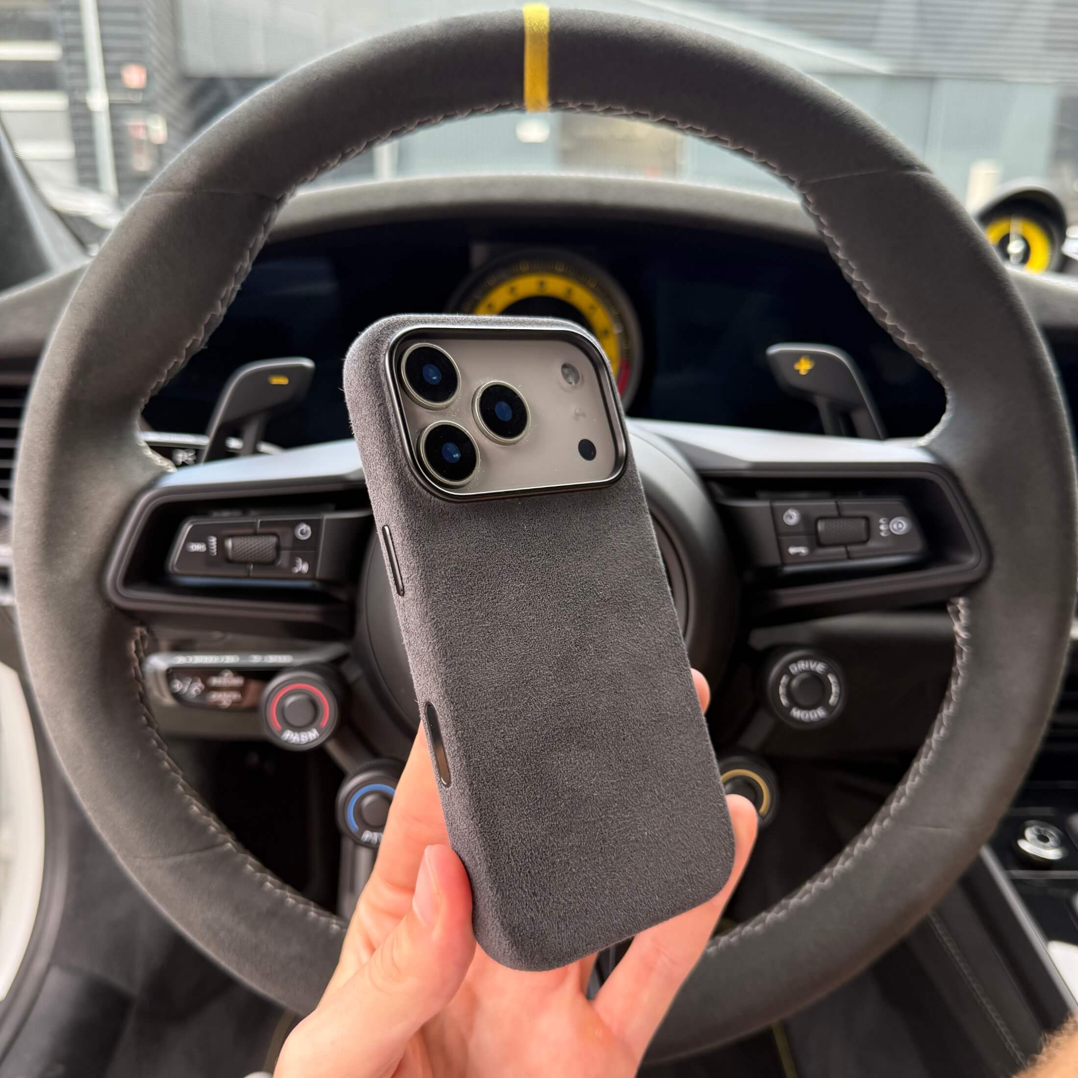 iPhone Alcantara Case - Space Grey