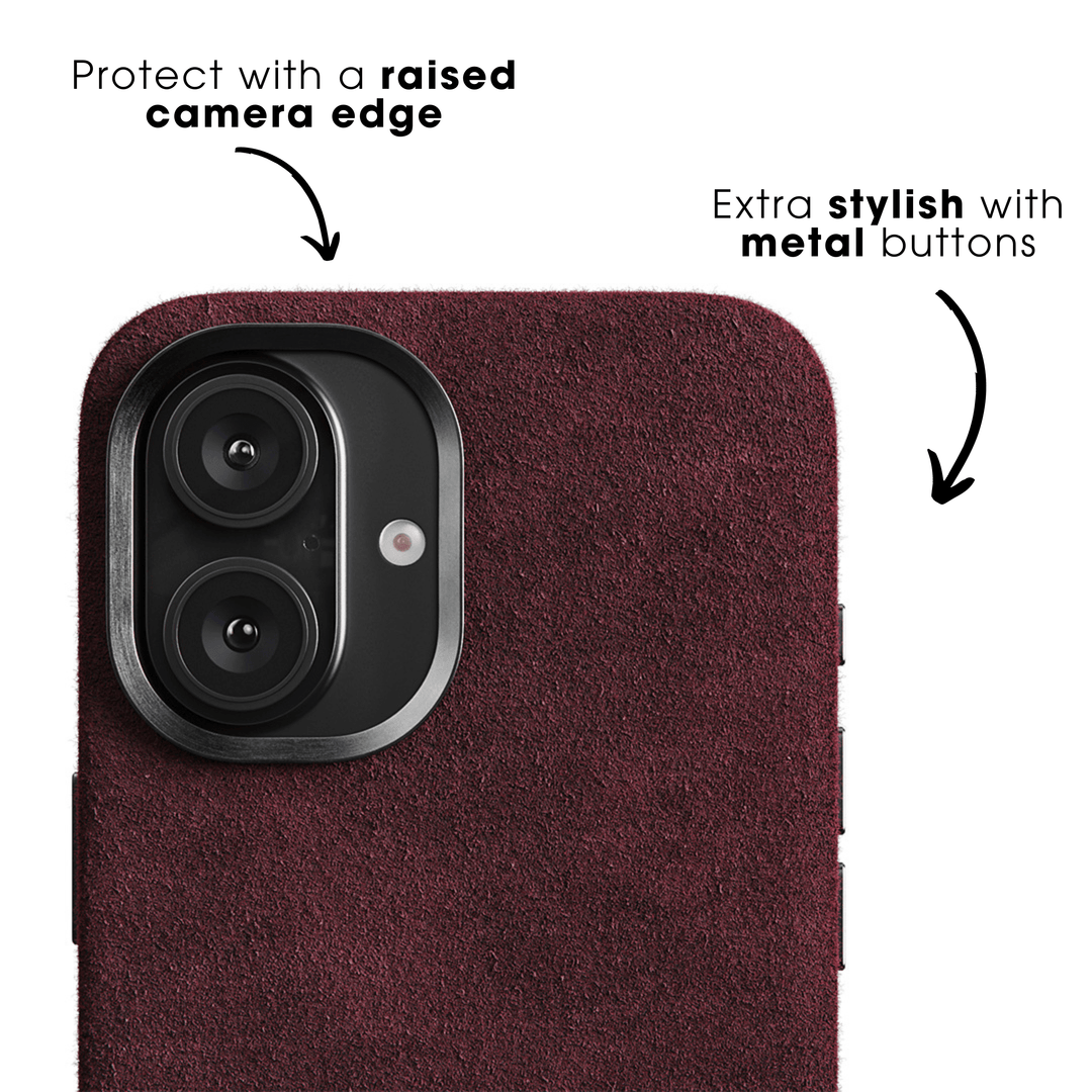 iPhone 16 Plus - Alcantara Case - Red