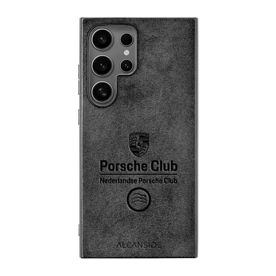 Dutch Porsche Club - Samsung Galaxy S24 Ultra - Alcantara Back Cover - Space Grey