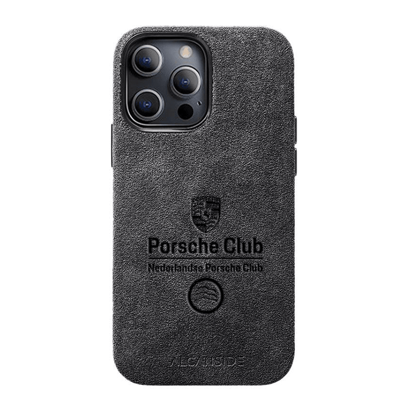 Niederländischer Porsche Club - iPhone 13 Pro - Alcantara Case - Space Grey