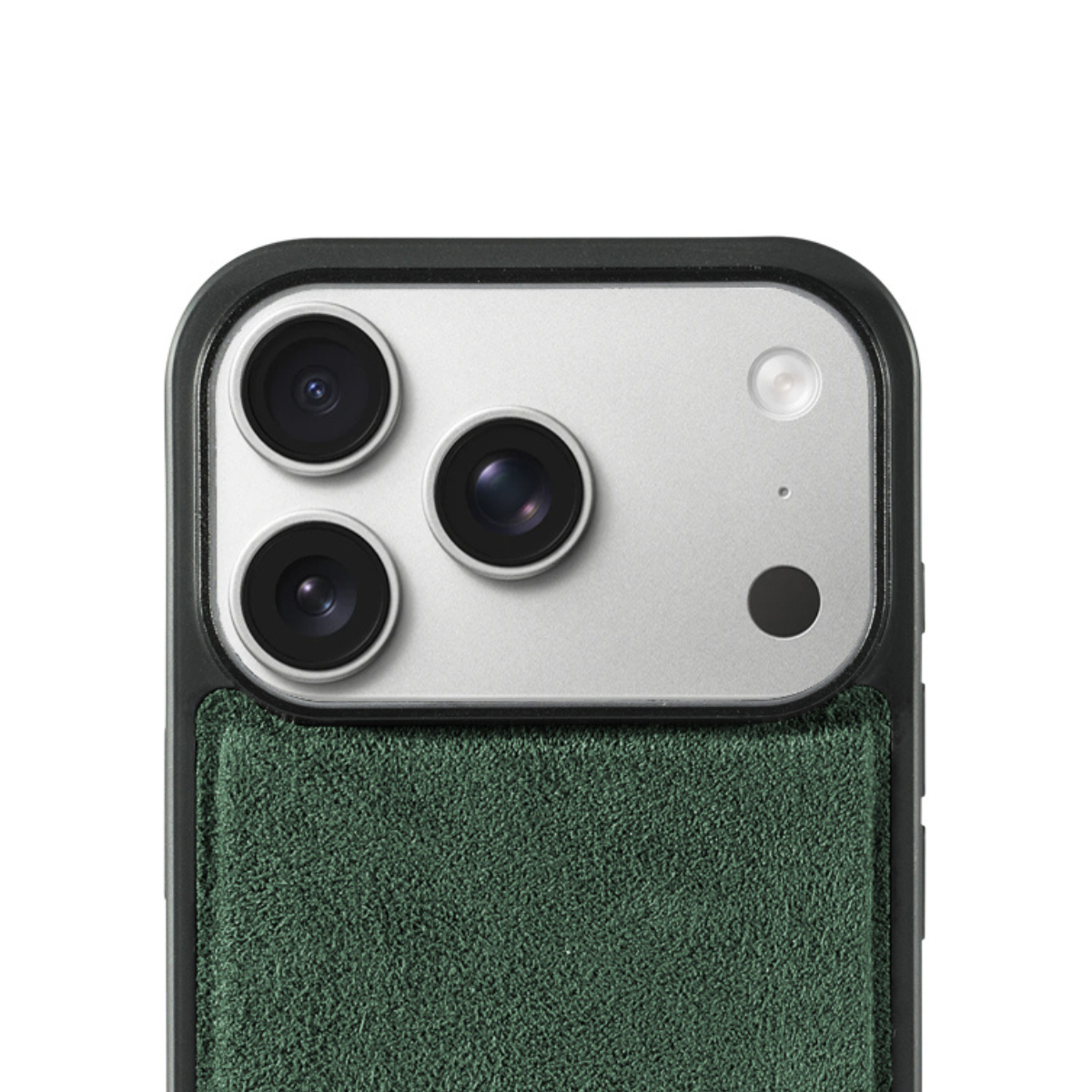 iPhone 17 Pro Max - Alcantara Back Cover - Midnight Green