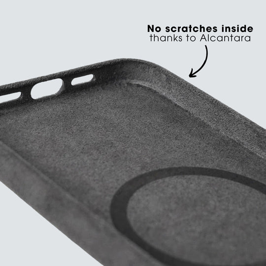 Niederländischer Porsche Club - iPhone 14 - Alcantara Case - Space Grey