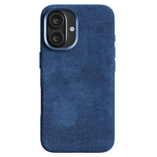 iPhone 16 Plus - Alcantara Case - Ocean blue