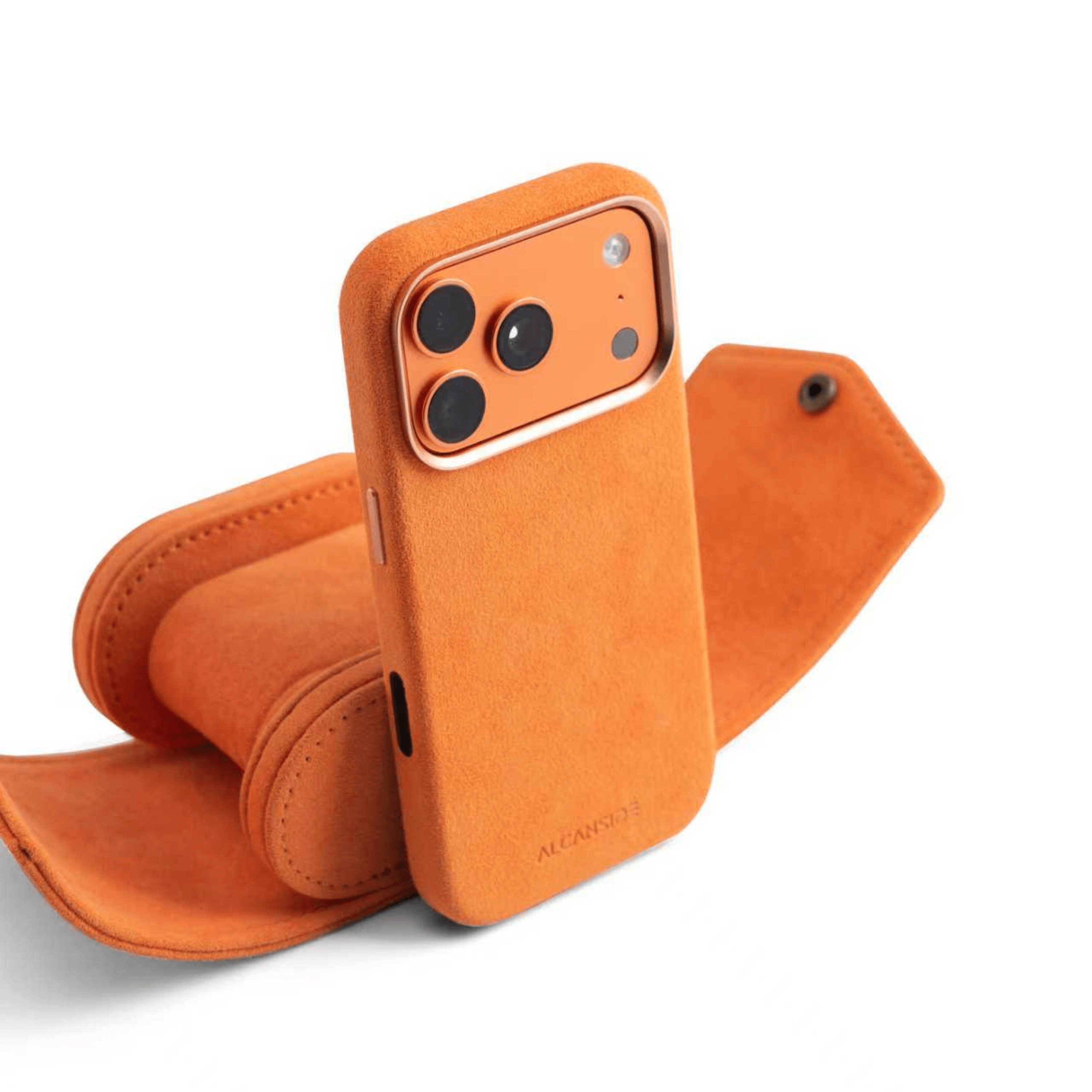 iPhone Alcantara Case - Orange