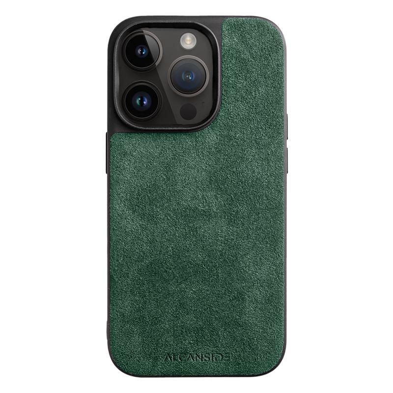 iPhone 14 Pro Max - Alcantara Back Cover - Midnight Green - Alcanside
