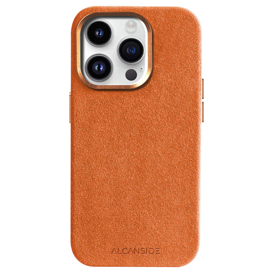 Limited Edition - iPhone 14 - Alcantara Case - Orange - Alcanside