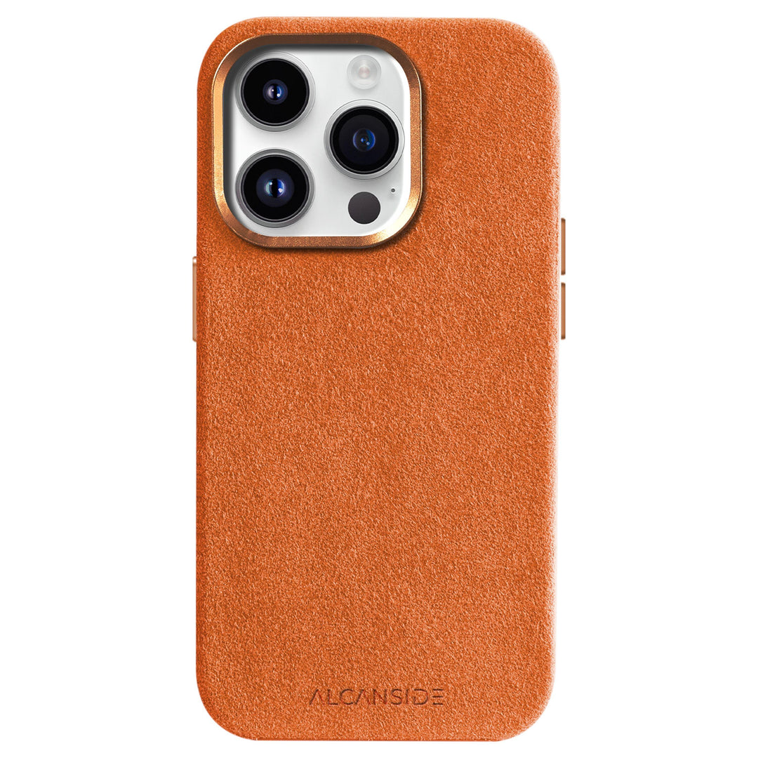 Limited Edition - iPhone 14 Plus - Alcantara Case - Orange - Alcanside